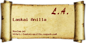 Laskai Anilla névjegykártya